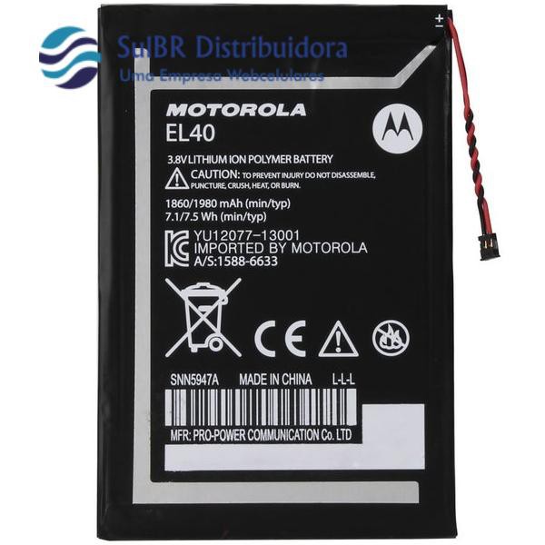 Bateria Moto E1 XT1025 XT1023 XT1022 XT1021 Bateria Moto E1 Bateria Motorola EL40