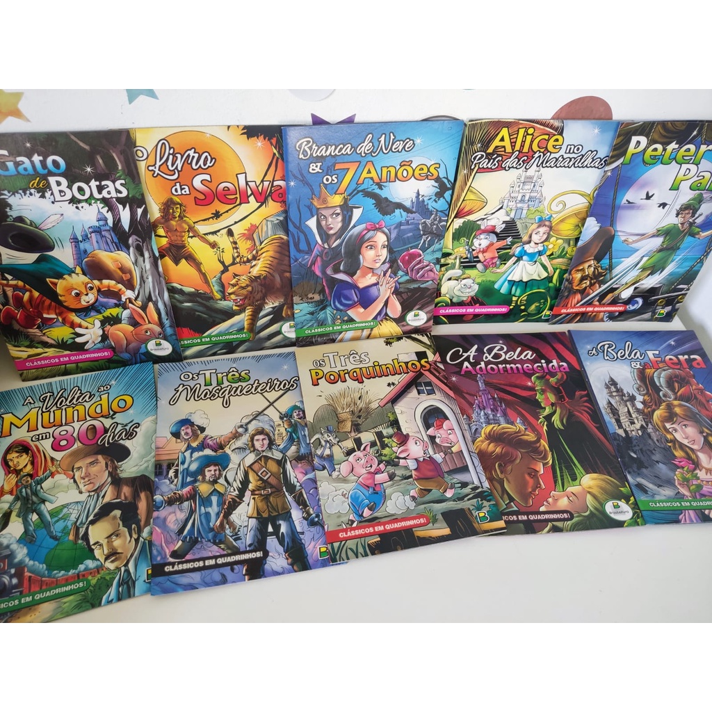 Coleção Histórias em Quadrinhos Contos Preferidos Brasileitura | Shopee ...