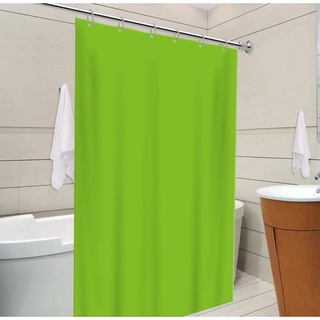 Cortina de Box para Banheiro e ou Provador Lisa Verde 100% PVC Grossa