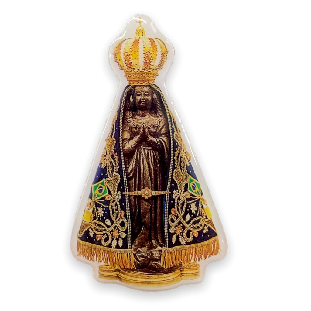 Adesivo Nossa Senhora Aparecida Resinado 8x4cm