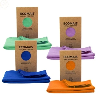 1 Pano Para Limpeza E Enxuga Louças E Cristais Ákora Ecomais