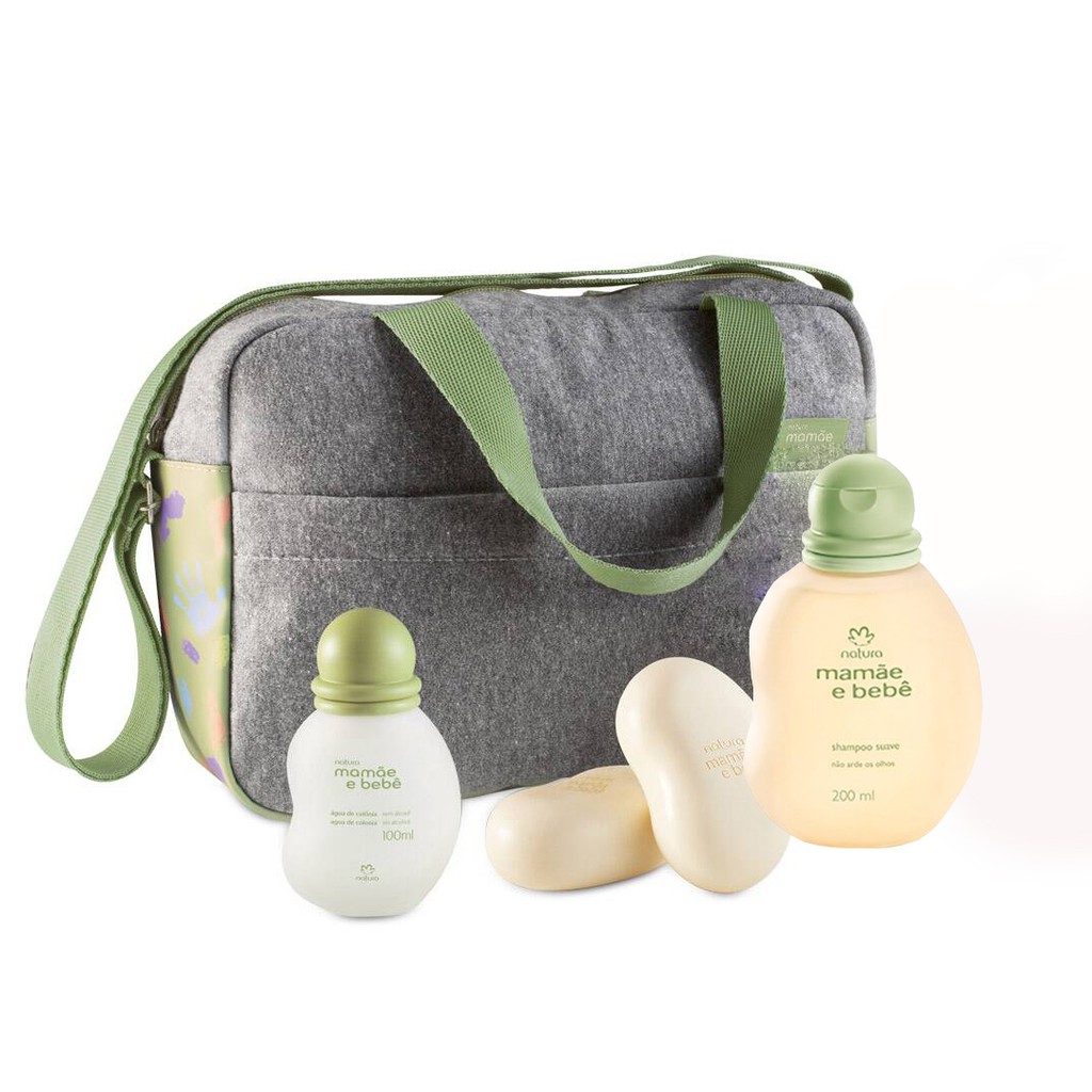 kit natura mamãe bebe com bolsa | Shopee Brasil