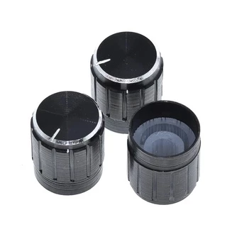 10x Knob para Potenciômetro Eixo Estriado 6mm