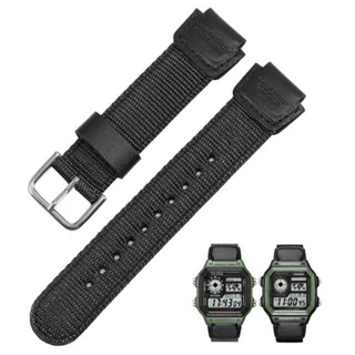 Pulseira Genérica Compatível Relógio Casio Nylon Sgw-300 - Aq-s810w - Ae1000w - SGW-400H