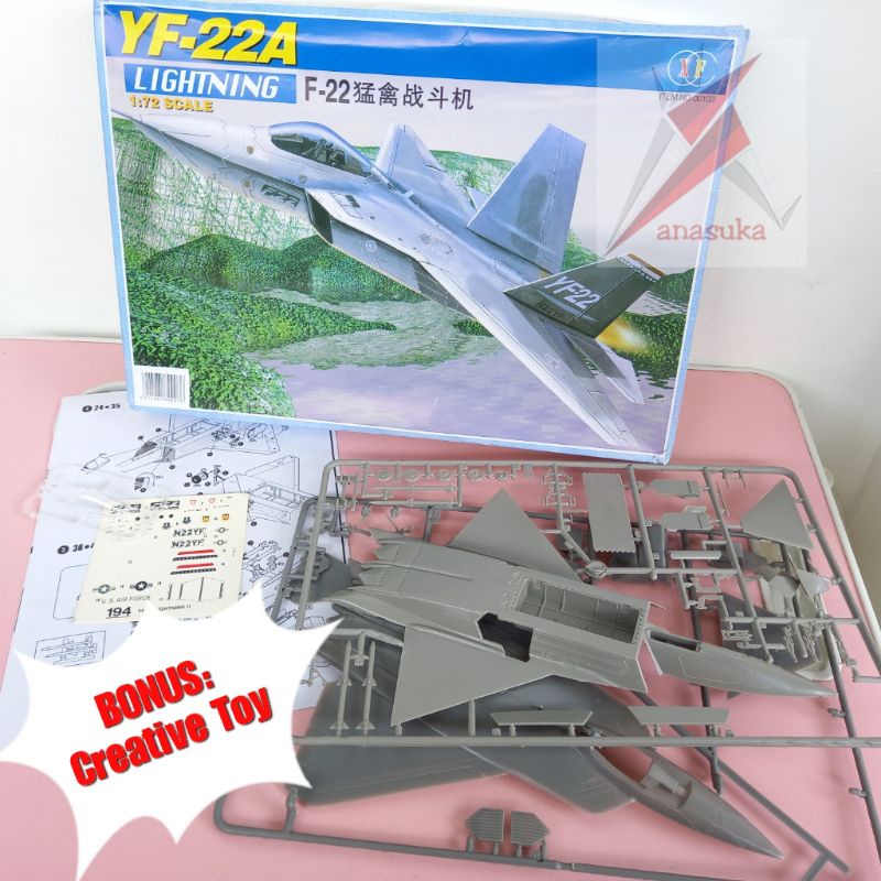 F-22 Raptor Lightning Fighter Kit Modelo De Quebra-Cabeça De Montagem ...
