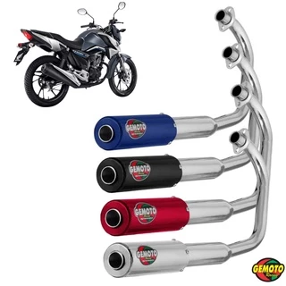 Escapamento Gemoto Esportivo Racing Honda Titan 160 Esd 2016 - 2022 Original