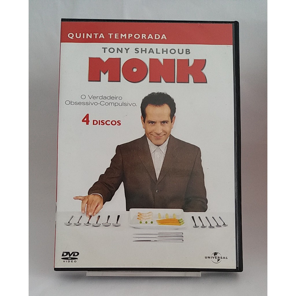 DVD MONK - TEMPORADAS - 1, 2, 3, 4, 5, 7, 8 - ORIGINAL BOX