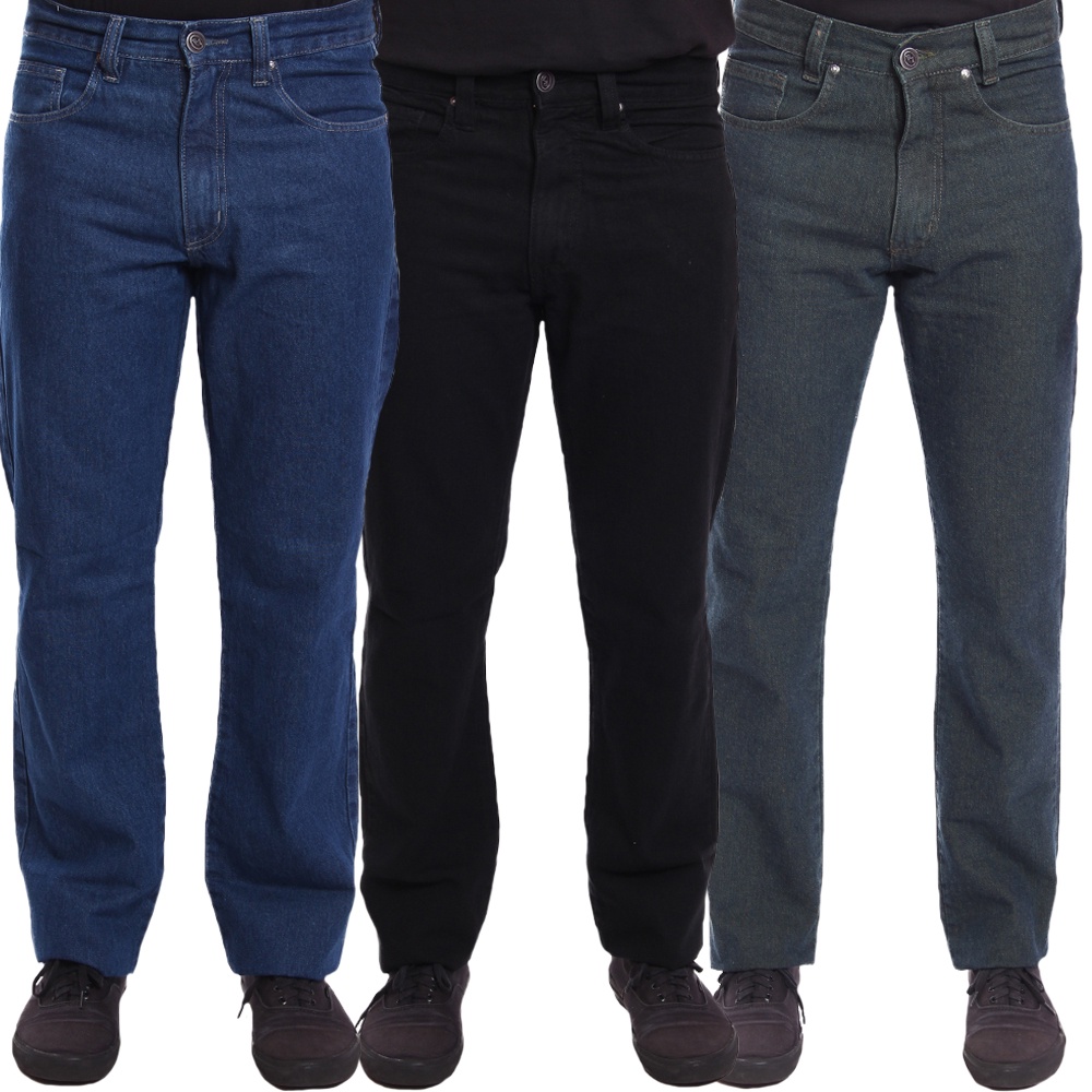 Calça jeans masculina store tradicional cintura alta