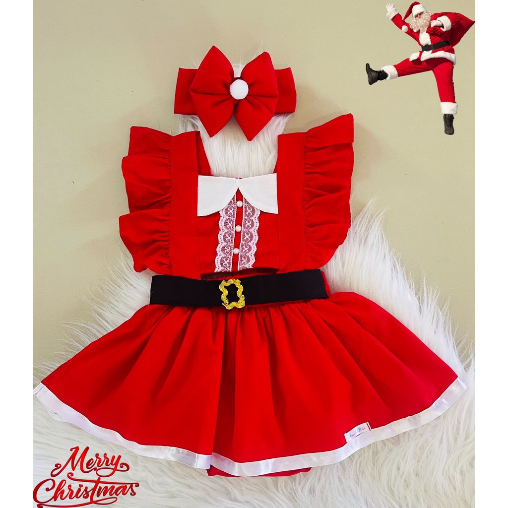 Roupa de natal para 2024 bebe de 1 ano