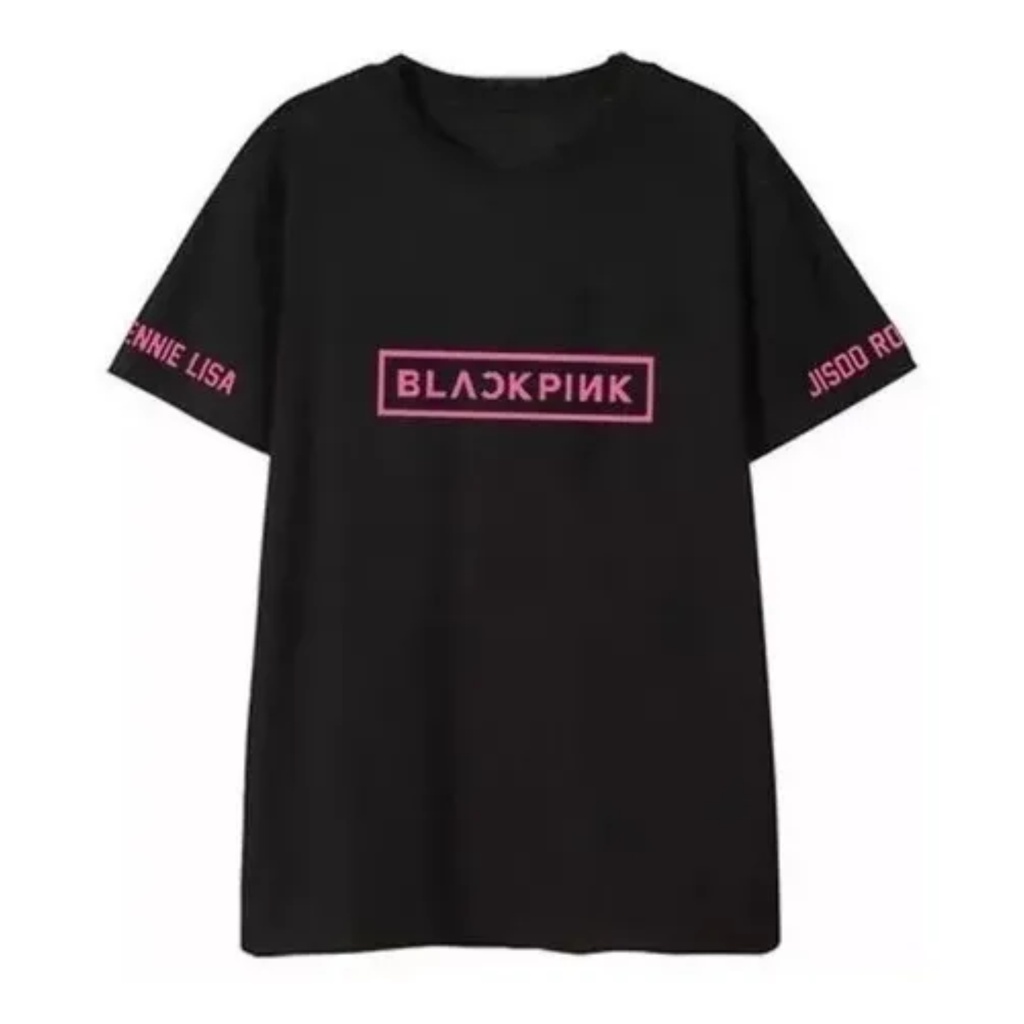 Camiseta Camisa Blusa K-pop Blackpink Integrantes Na Manga | Shopee Brasil