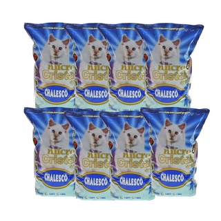 Combo 8 Areia Silica Higienica Micro Cristais Em Gel Chalesco 1,8kg