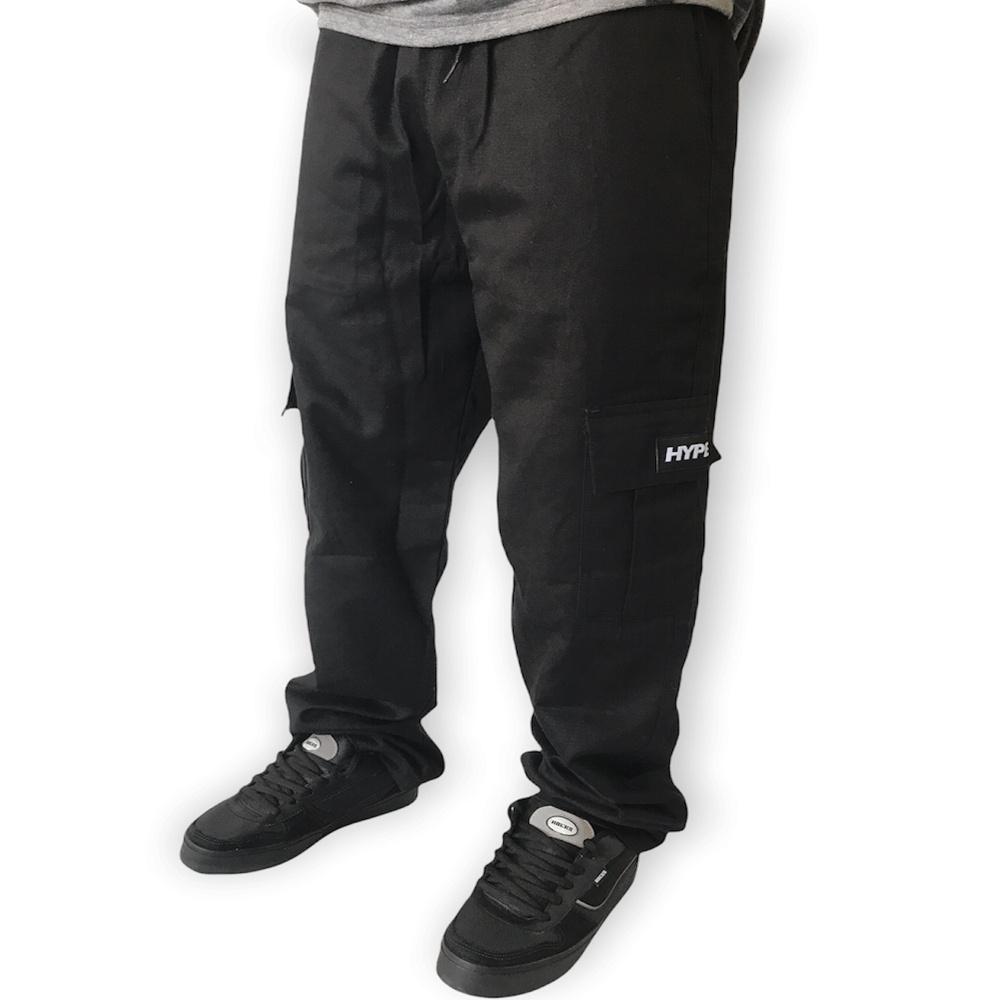 Calça Cargo Jogger Sarja Focca Hype Preta - Focca Hype