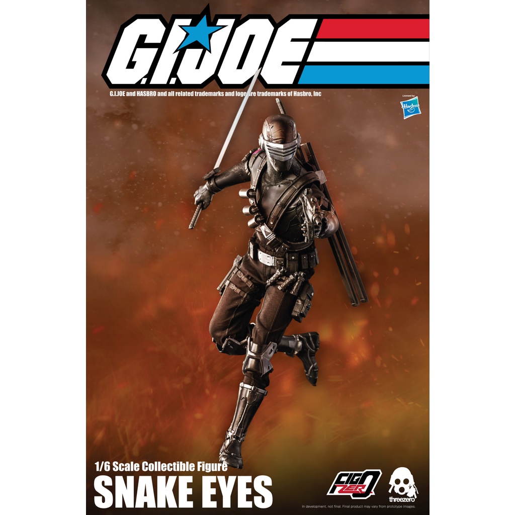 Threezero G.I. Joe 1/6 scale Snake Eyes | Shopee Brasil
