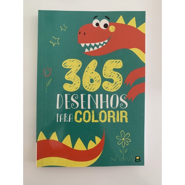 Livro Infantil 365 Desenhos Para Colorir Preto Brasileitura 1144847 -  Papelaria Criativa