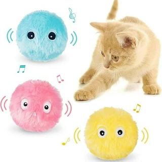 Bola De Pelúcia Fofa Para Gato , Brinquedos Realistas Chilrear , Sons Interativos , Bolas De Kicker