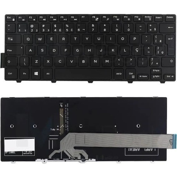 Teclado Dell Inspiron 14 5000 I14 5447 5448 5458 Shopee Brasil 1074