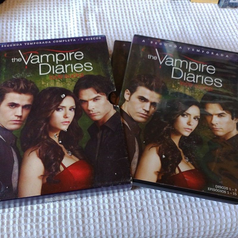 The Vampire Diaries Primeira ou Segunda Temporada Box 5 dvds Dublado ...