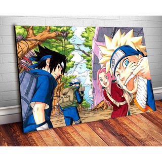 Quadro decorativo Emoldurado Kakashi Anime Naruto Arte Desenho
