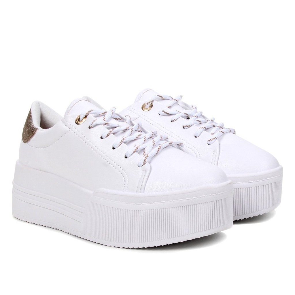 Tenis branco hot sale vizzano flatform