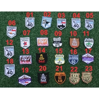 Patch bordado, moto, rio do rastro, ruta, harley davidson