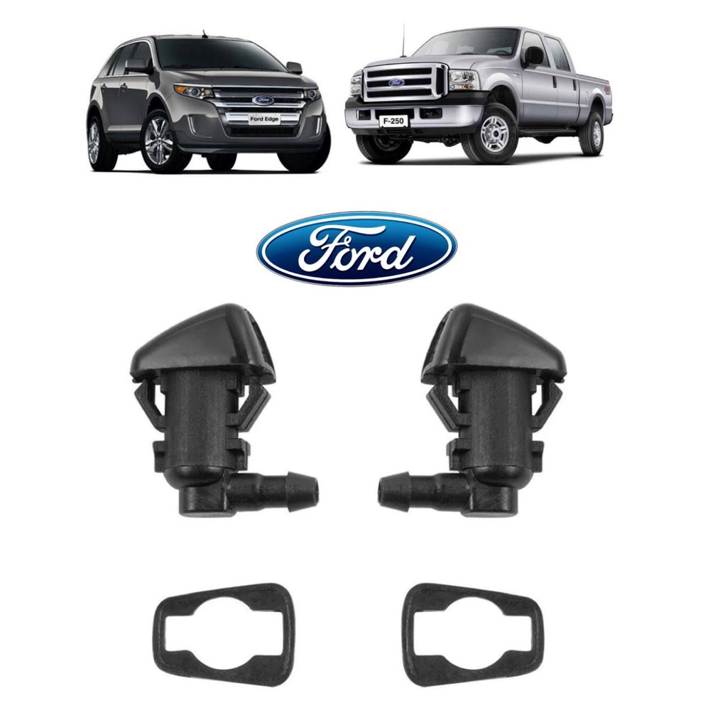 Par Bico Esguicho Brucutu Limpador Agua Parabrisa Ford Edge F F F