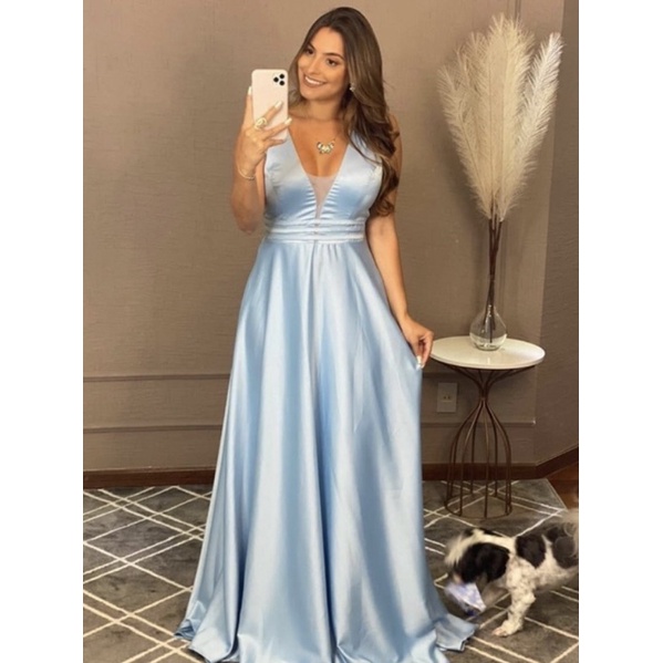 Vestido decotado para store madrinha de casamento