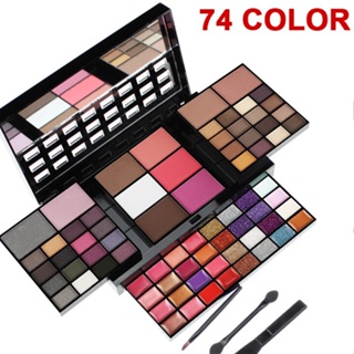74 Cores Para Iniciantes kit De Maquiagem Feminino Com Espelho / Conjunto De Maquiagem Para Mulheres em Oferta na Shopee
