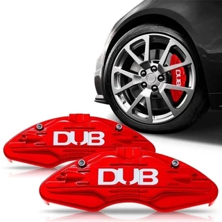 Par Capa Pinça De Freio Dub Vermelha Universal Tuning esportiva race