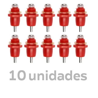 10 Bebedouro Automático Bico Nipple para Aves Galinha Frango Granja Galo Codorna Pintinho