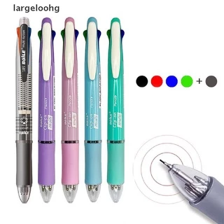 [largeloohg] 5 Em 1 Canetas Esferográficas Multicoloridas Criativas 4 Cores Refil E Lápis Caneta Multifuncional Material De Escrita Escolar ♨ Venda