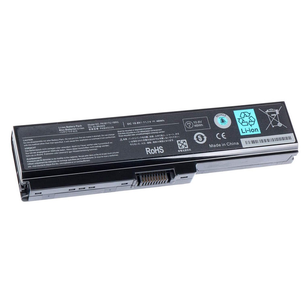 5200mAh Replacement Battery For Toshiba Satellite C650D C655D P755 L630 A665D – PA3819U PA3817U-1BRS – 6 Cell