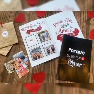 Álbum De Figurinhas 20 Fotos | Presente Criativo Namorados