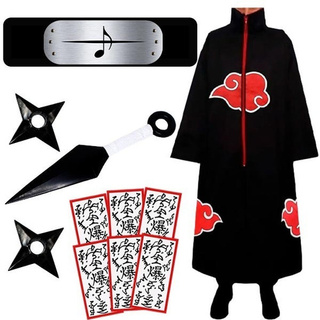 Conjunto completo de fantasia de cosplay de uchiha sasuke, anime, desenho  animado, shippuden, roupas de terceira geração, festa de halloween –  comprar