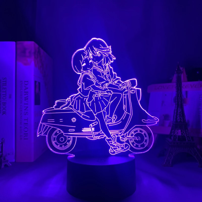 Matar La Kill Ryuko Matoi Led Luz Noturna Para Decoração De Quarto Anime 3d Lâmpada