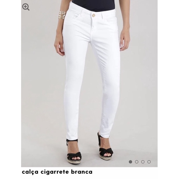 Calça branca feminina sales c&a