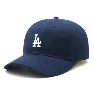 Clássico Coreano Feminino Macio Marinha la Boné De Beisebol Pode Ser Ajuste Pequeno Escala dodgers Casais ny cap
