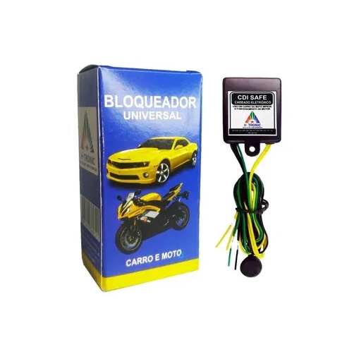 Bloqueador Automotivo Antifurto Carro e Moto Cadeado Eletrônico Botão Secreto 12v