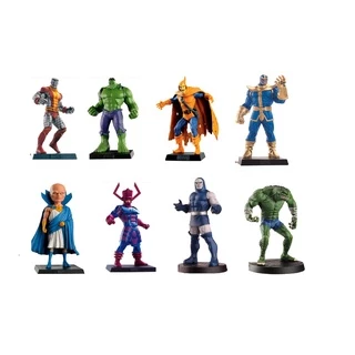 Miniaturas Eaglemoss Marvel e DC Figurines - Capitão America / Thanos / Homem Aranha / Superman / Hulk / Homem de Ferro