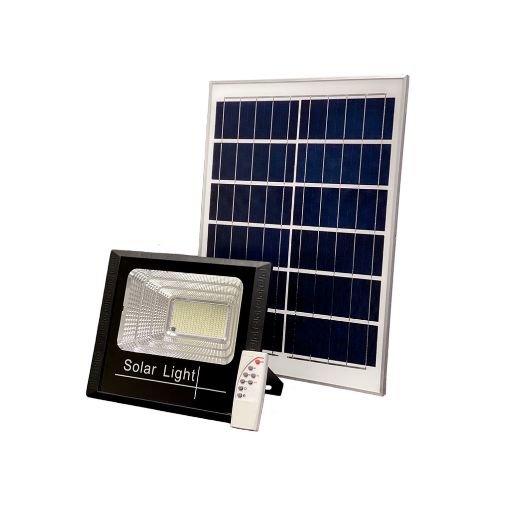 Kit 10 Refletores Holofote Ultra Led Solar 200w +Placa Solar+Controle ...