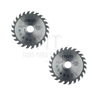 2 Discos para Cortar Madeira 24 dentes - 4.3/8x24 Dentes Uso Profissional