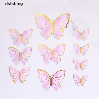 Decoração do bolo de borboleta, artesanal, roxo, rosa, para o