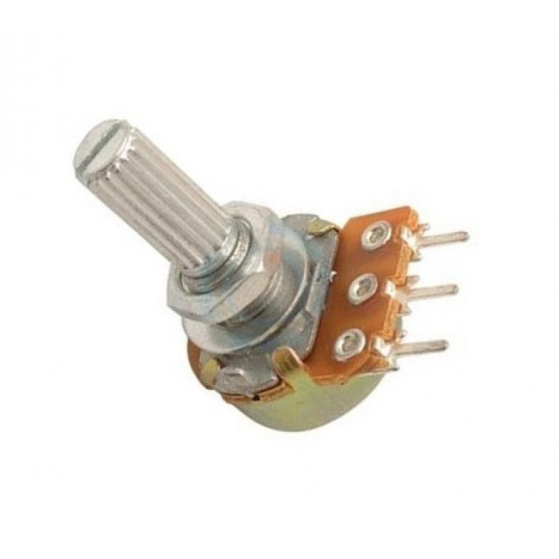 Kit 10 Potenciômetro Linear Rotativo 200k (B) Eixo 20mm