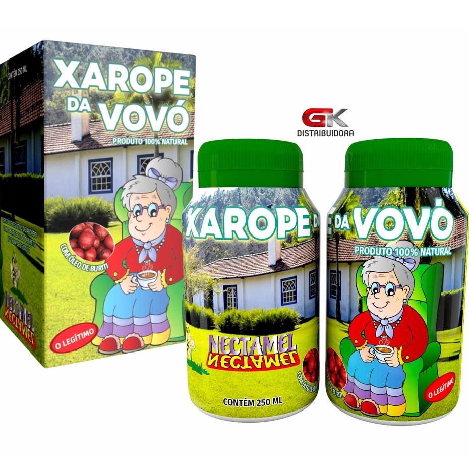 KIT C/3 XAROPE DA VOVÓ 250ml - O LEGÍTIMO | Shopee Brasil