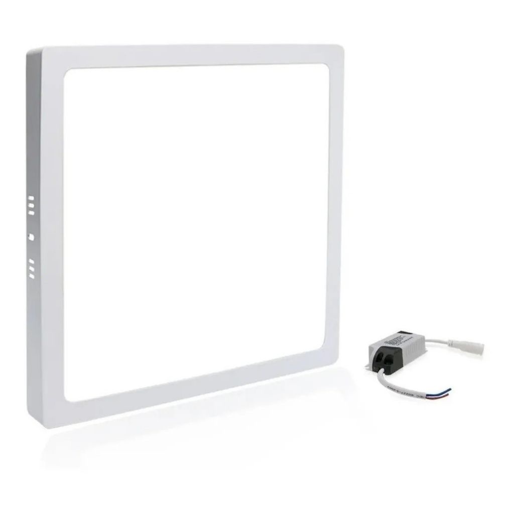 Painel Plafon Sobrepor Led 25w Quadrado 30X30 Slim 6000K