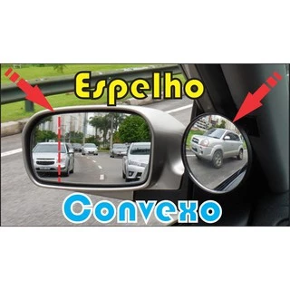 Espelho Auxiliar Retrovisor Convexo Carro Caminhão Moto Pronta Entrega