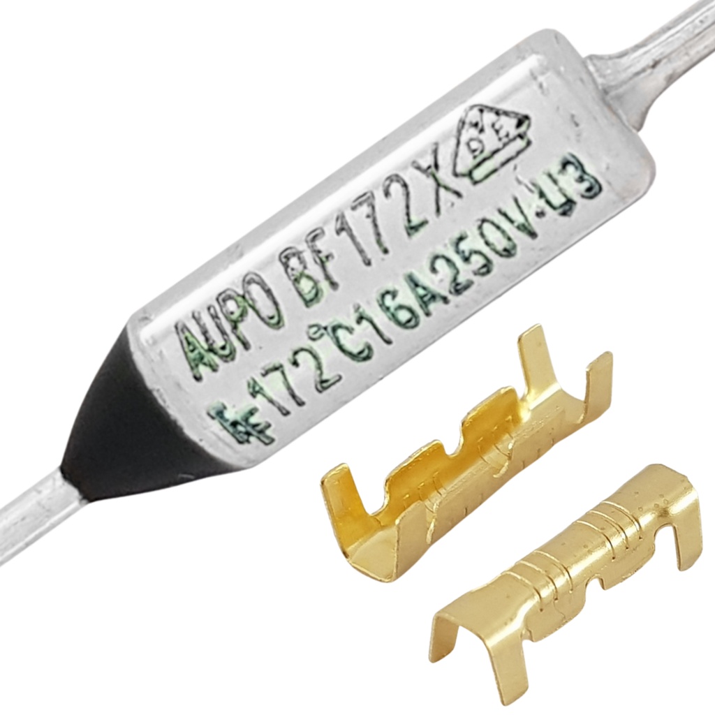 Fusível Térmico 172 Graus 16A 250V 172C 3pç + 6 Terminal Luva
