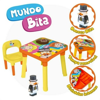 Mesinha infantil com Cadeira Galinha Pintadinha R.360 - Monte Líbano