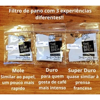 Filtro De Pano V60 Reutilizável tamanho 02