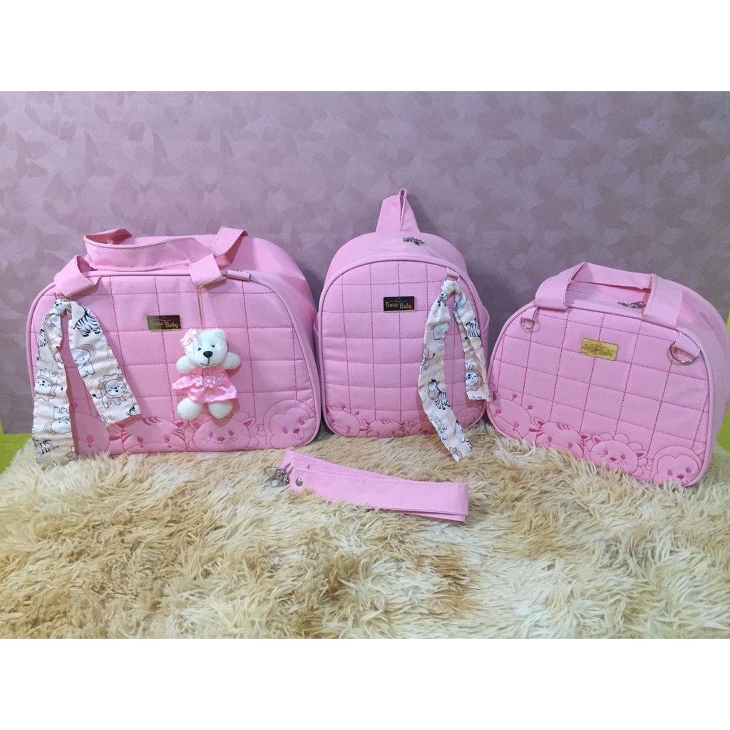 Mochila Maternidade Bebê Rosa Castelinho