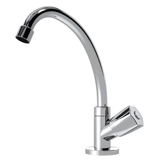 Torneira Cozinha Abs Cromada Bica Móvel De Bancada C-50